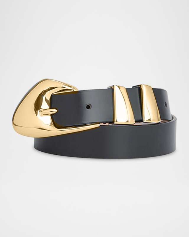 Moore Semi Patent Leather Belt